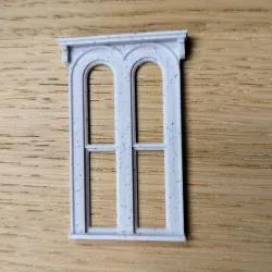 Victorian Window with Corbels- Rounded