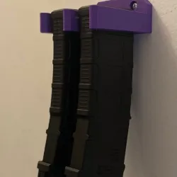 Wall Mount Magazine Holder PMag 2 Slot
