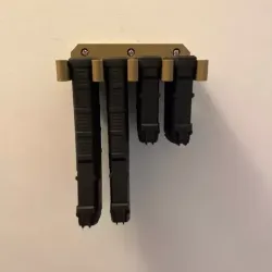 Wall Mount Magazine Holder PMag 4 Slot