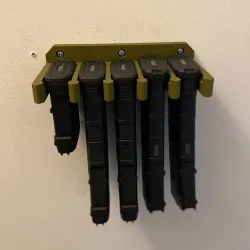 Wall Mount Magazine Holder PMag 5 Slot