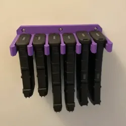 Wall Mount Magazine Holder PMag 6 Slot