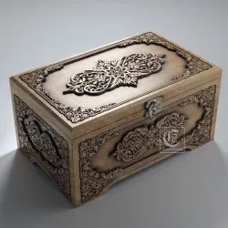 Wooden Box 2 - Files For CNC (svg, dxf, eps, ai, pdf)