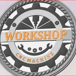 work shop cnc machine sign