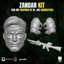 Zandar Kit 3D printable File For Action Figures