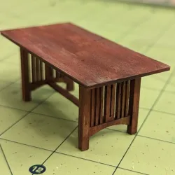 1:24 Arts and Crafts Style Dining Table