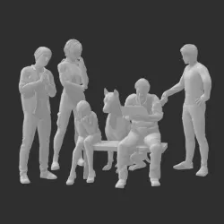 1:64 SCALE FIGURES 6 PACK NO 10 (At the park) GASSLANDS OR HOTWHEELS POSERS