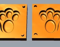 30mm Bunny Foot 2pc Mold #EASTERXCULTS