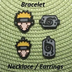 4 Naruto #2 Necklaces, Bracelets, Earrings, Jewelry