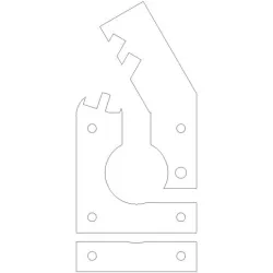 Acrylic Laser Cut Direct Drive Extruder