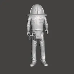 ACTION FIGUREDARK ELMERT KENNER STYLE 3.75 POSABLE ARTICULATED POSABLE RETRO VINTAGE .STL .OBJ