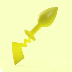 anal plug with pikachu tail