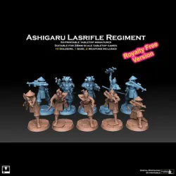 Ashigaru Lasrifle Regiment Royalty Free Version