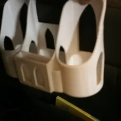 Back of headrest cup holder/organizer