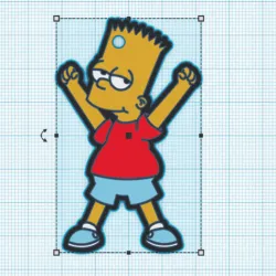 Bart Simpson keychain