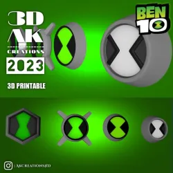 Ben 10 Omnitrix badges STL