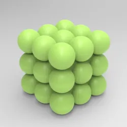 Bubble cube mold candle