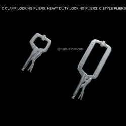 C CLAMP LOCKING PLIERS, HEAVY DUTY LOCKING PLIERS, C STYLE PLIERS
