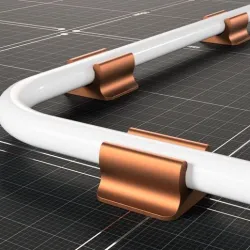 Cable clip wall