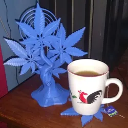 Cannabis Leaf Coaster