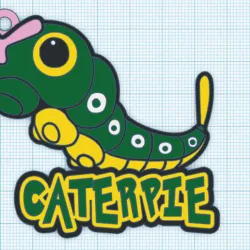 Caterpie keychain. Pokémon