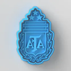 Cookie dough cookie cutter of the Afa 3 stars, argentina champion