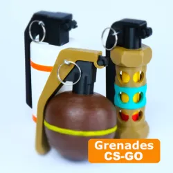 CS-GO Grenades | three grenades | Grenades Pack