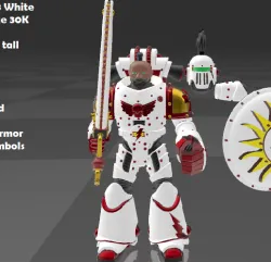 Custom 1/18 White Scars Marine 30K