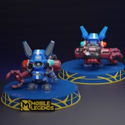 CYCLOPS SABER SKIN  MOBILE LEGENDS 3D STL