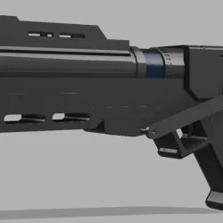 DC-15S Sidearm Blaster - Republic Commando - 3D Printing Files