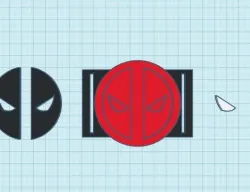 deadpool belt buckle