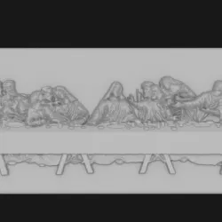 Decorative THE LAST SUPPER STL for 3D printing 3D print model