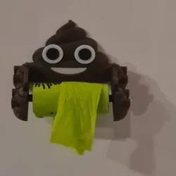 Doggy Poop Bag Holder - Poop Emoji