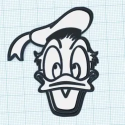 DONALD DUCK COOKIE CUTTER OR PLAY DOUGH MOLD