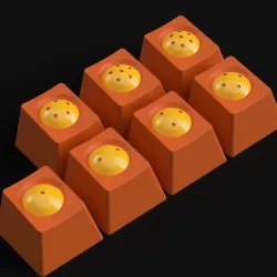 Dragon Ball Inspired keycaps-all seven