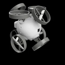 DRONE O3 16 centimetri sferico eliche estreme esterne da 7 a 10cm