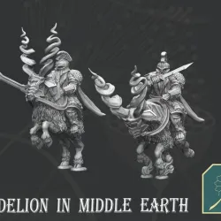 DWARF OF METAL MOUNTAIN RAM CAVALRY CAPTAIN(SWORD)