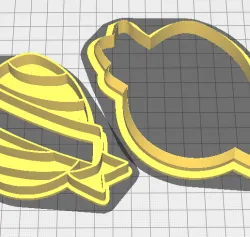 Easter egg banner cookie cutter
