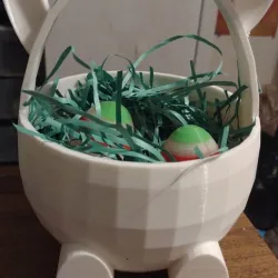 EASTER EGG BUNNY BASKET with egg sensory shakers