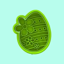 EASTER EGG CUTTER AND STAMP