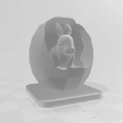 Easter Egg with a Bunny inside