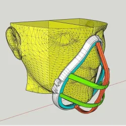 Face Mask 3D printed