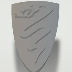 Fantasy  snake shield war hammer