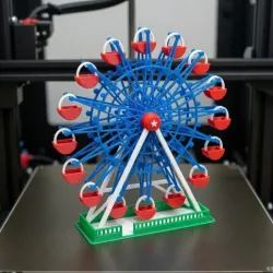 Ferris Wheel Miniature STL | 3D Printable Amusement Park Ride Model