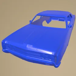 Ford Galaxie 500 fastback 1969 PRINTABLE CAR BODY