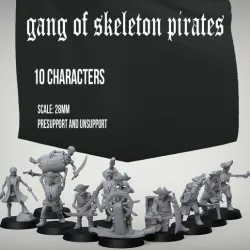 gang of skeleton pirates