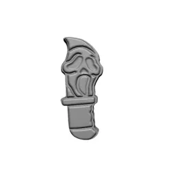 Ghost Face Knife STL FILE FOR 3D PRINTING - LASER CNC ROUTER - 3D PRINTABLE MODEL STL MODEL STL DOWNLOAD BATH BOMB/SOAP