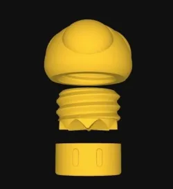 GRINDER GRINDER SUPER-MARIO GRINDER SUPER-MARIO MUSHROOM WEED CONTAINER EASY PRINT GRINDERKING...VERY EASY TO PRINT... 3 PARTS WITH COMPARTMENT FOR STORING THE WEED