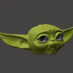 Grogu Head for Cosplays ( baby yoda )