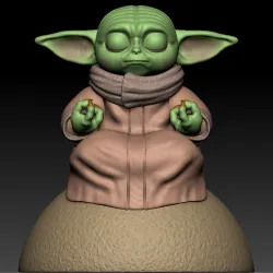Grogu Meditating   (Scale 1:1)