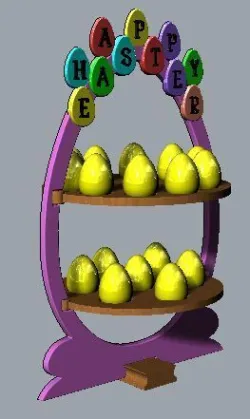 Happy Easter Egg Display Decor #EASTERXCULTS